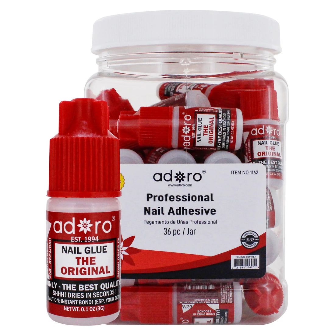 Nail Glue 3dz Jar Adoro.