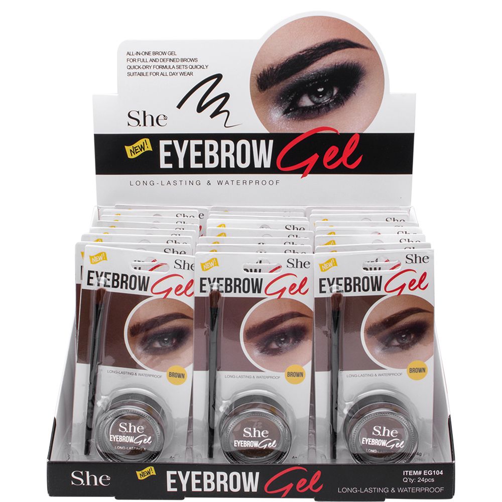 Eyebrow Gel EG-104 dark brown . SHE
