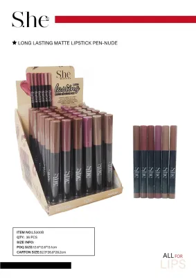 Matte Lipstick Pen LS300B-NUDE    She
