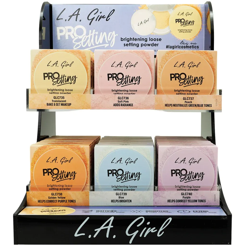 Loose Setting powder Display  GCD532  LA GIRL