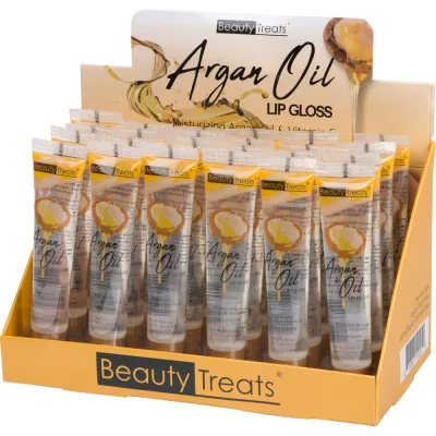 Argan oil lip gloss 24pc BEAUTY TREATS