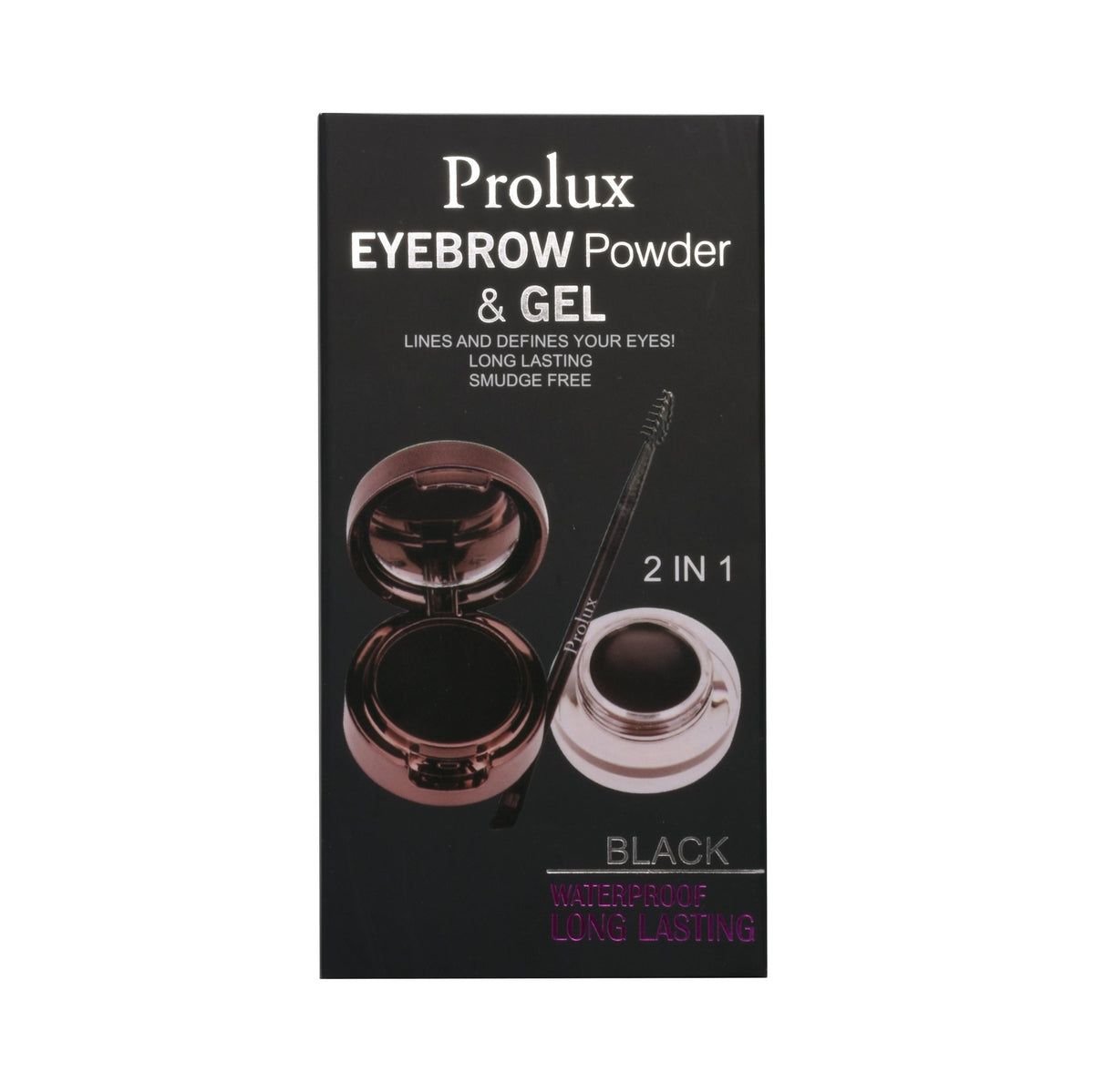 POWDER EYEBROW MAKEUP - BEST EYEBROW GEL-black  1da