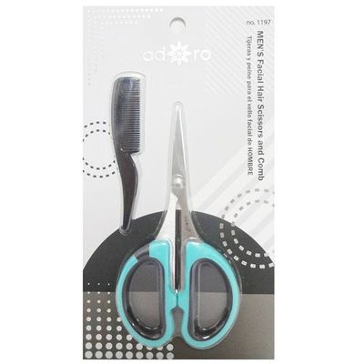 2pc Mustach scissor &amp; Comb 1197 ADORO 1dz