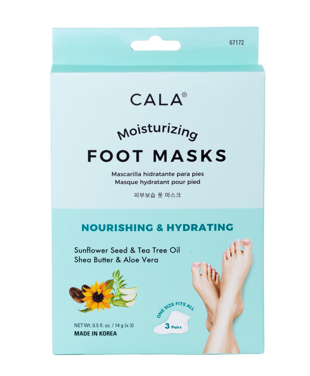 Moisturizing Foot Masks 67172 CALA