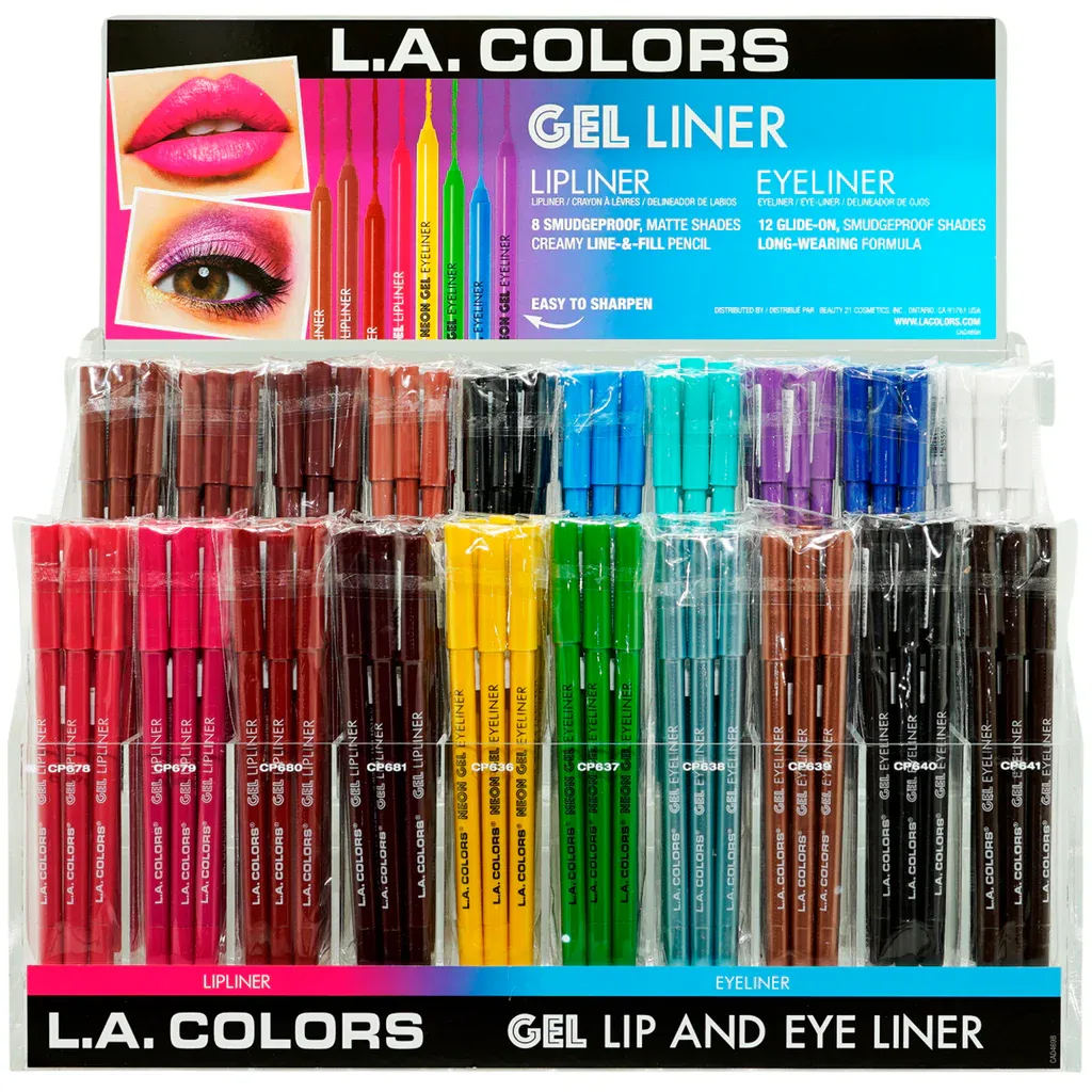 CAD469 180pc Gel Liner Display  LA COLOR