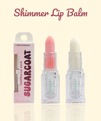 KARA BEAUTY SUGARCOAT shimmer Lip Balm | 24pcs Display + Tester free