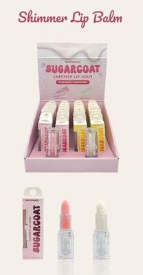 KARA BEAUTY SUGARCOAT shimmer Lip Balm | 24pcs Display + Tester free