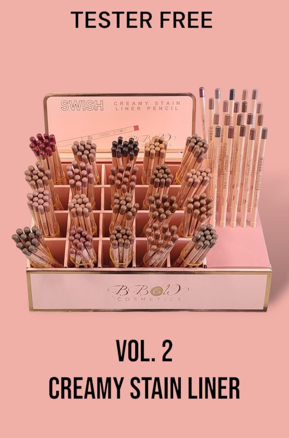BB&amp;W - CREAMY STAIN LINER PENCIL / 20 DZ DISPLAY + TESTER FREE - VOL 2