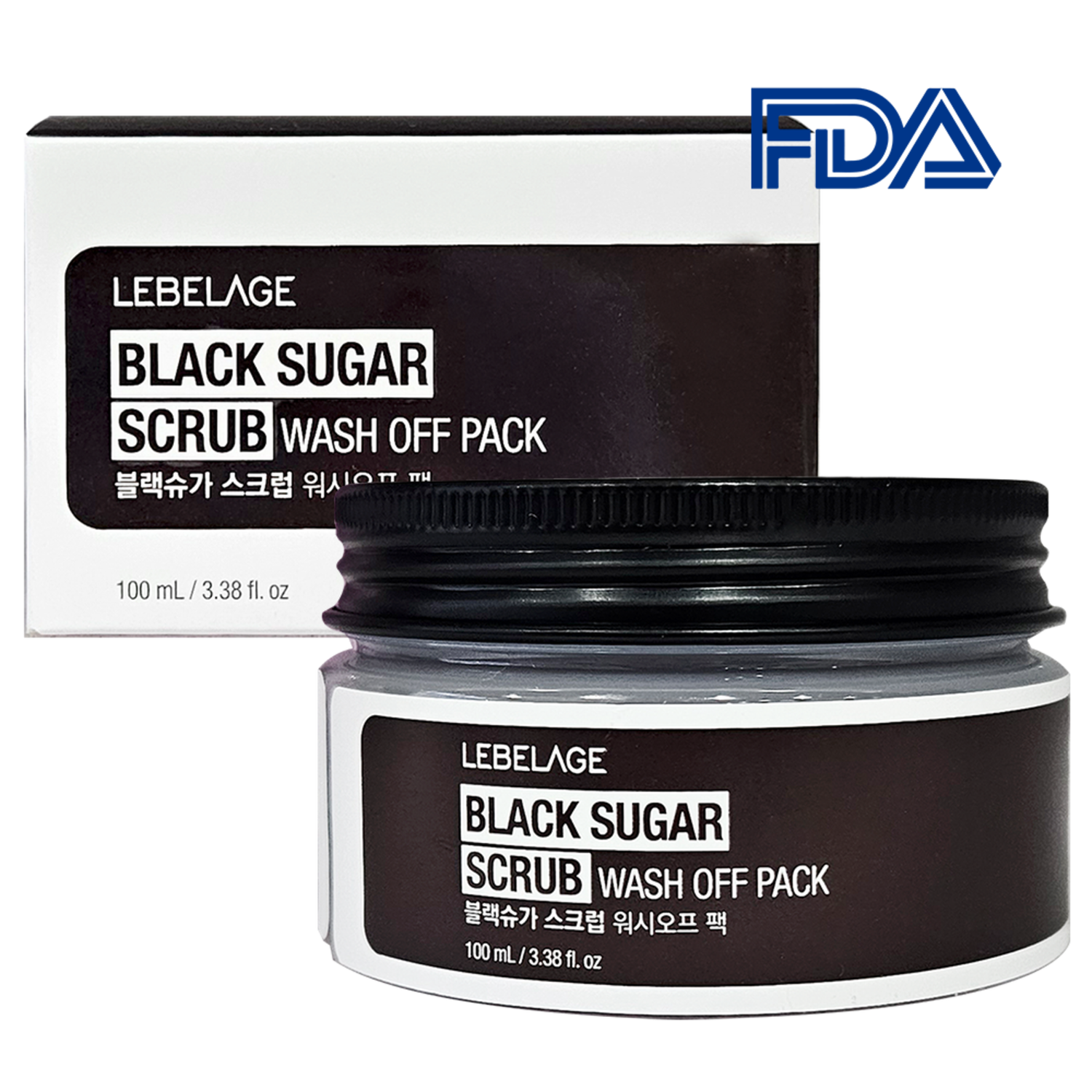Black Sugar Scrub-1pc  LEBELAGE