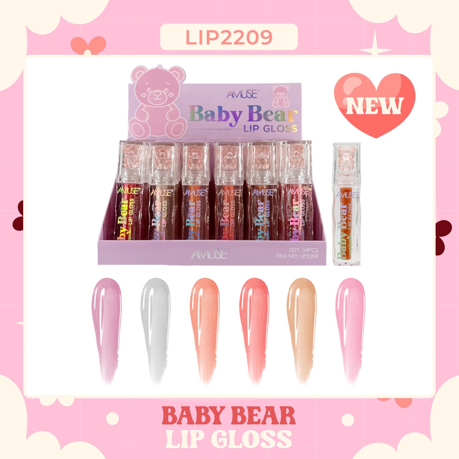 Baby Bear Lip Gloss LIP2209  Amuse