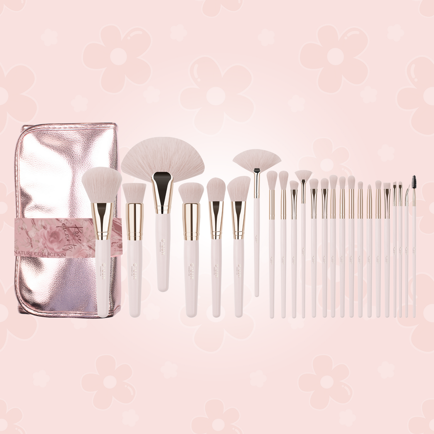 clux 24 brush ROSE QUARTZ-1pc