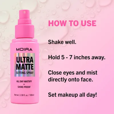 Ultra Matte Setting Spray OMS003  Moira