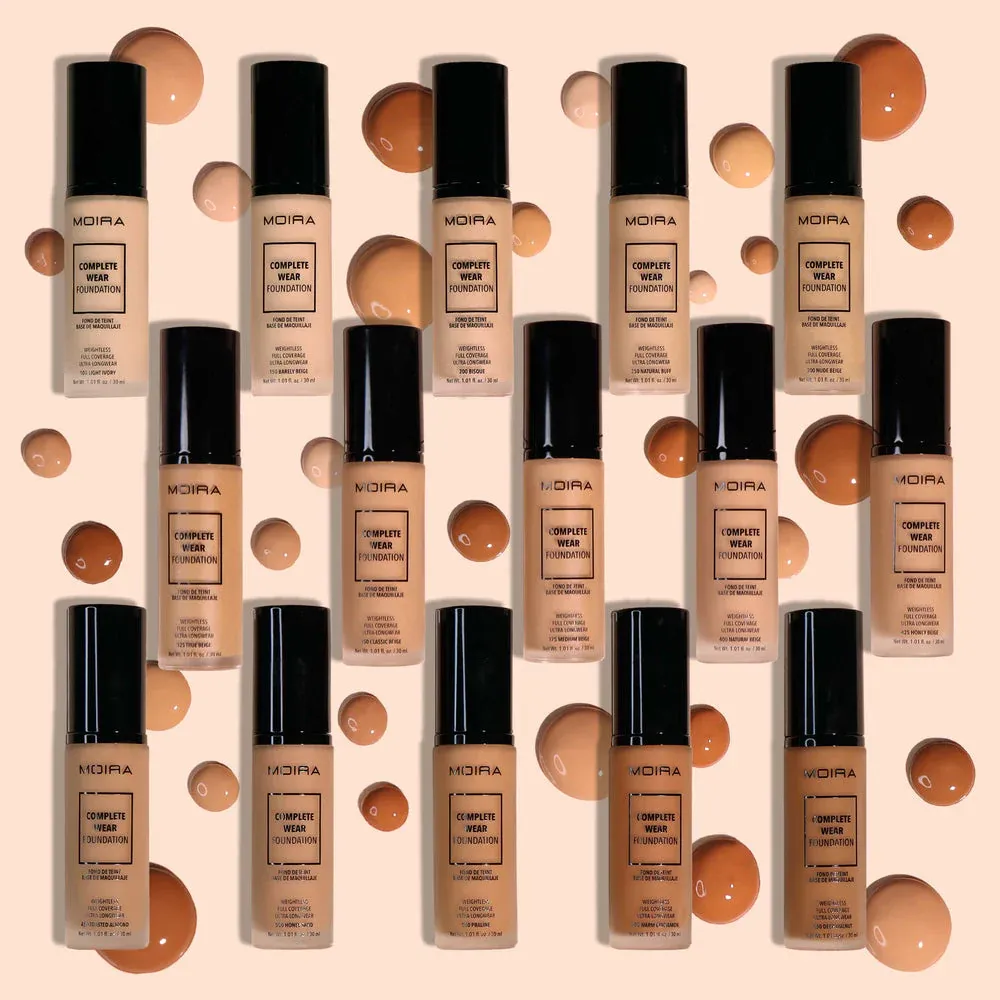Complete Wear Foundation -CWFSET- (6pc each ,17 colors, including testers)  Moira
