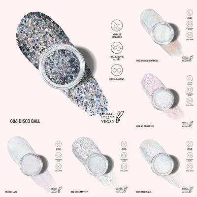 Hologram Glitter Gel -HGGSET- (12colors 9pc each including testers)  Moira