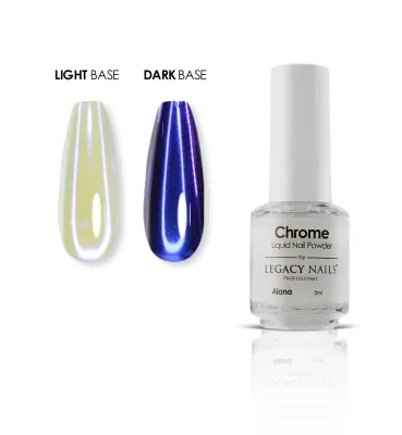 Chrome Liquid Nail Powder 5ml (6 colors)-1pc LEGACY