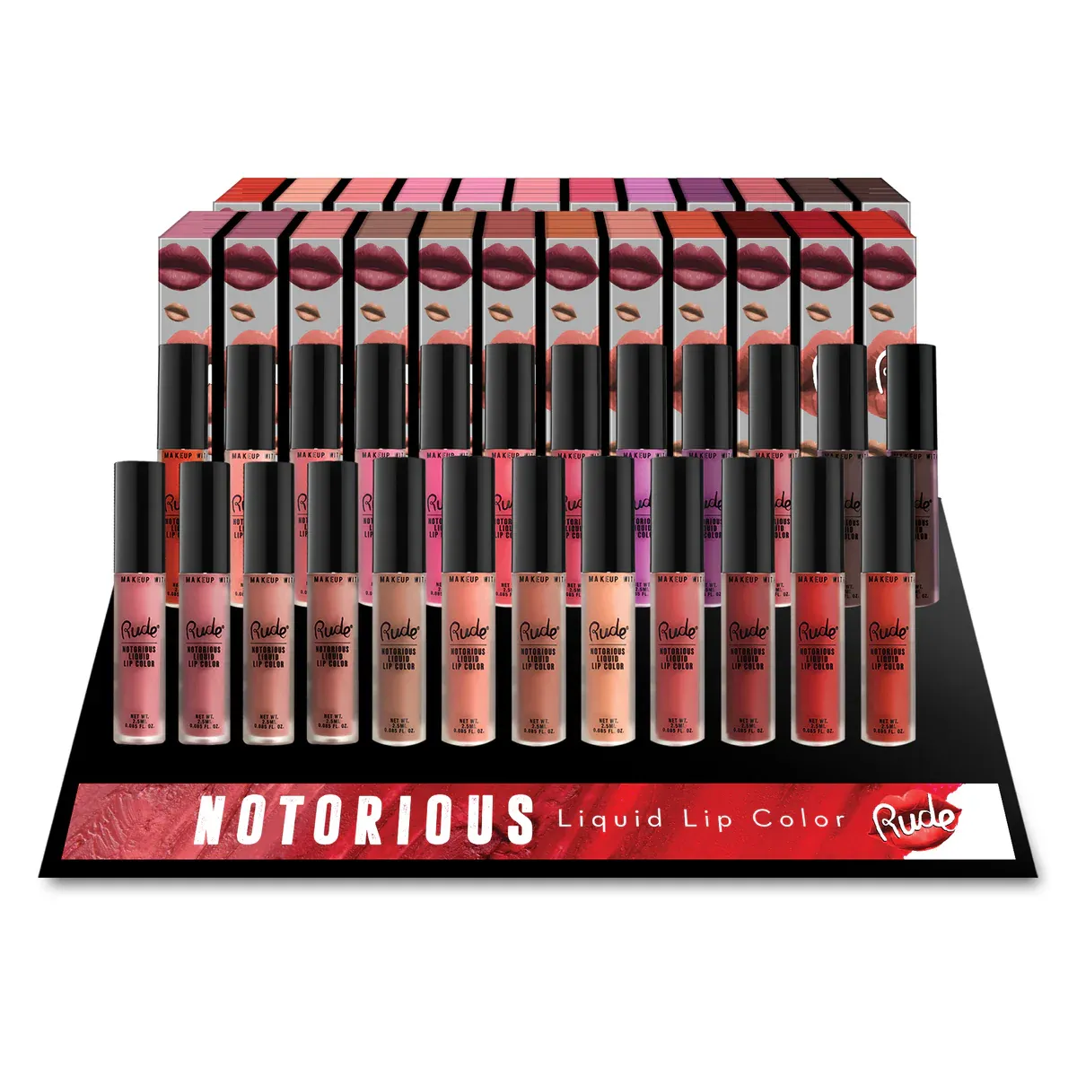 Notorious liquid lip color Set  RUDE