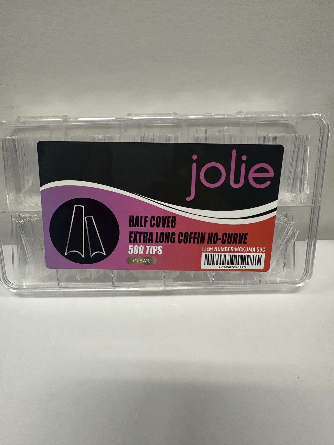 Half Cover Extra Long Coffin No-Curve 59C  jolie