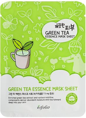 Green Tea Essence Mask esfolio 10pc