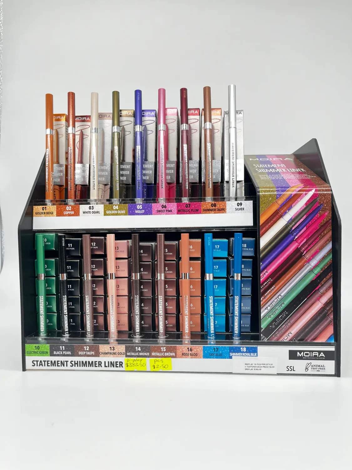 Statement Shimmer Liner -SSLSET- (18 color 8pc each including testers)  Moira