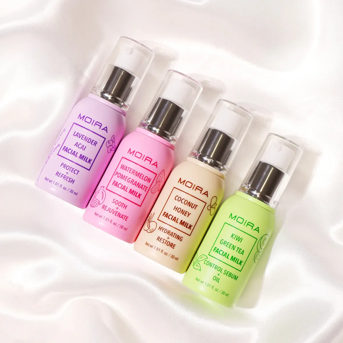 Facial Milk -FMKSET- (4 kinds,12pcs each, including testers)   Moira