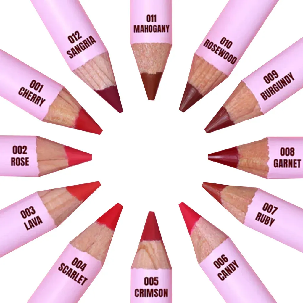 Flirty Lip Pencil -FLLSET- (12 color 12pc each 20pc pencil sharpener)  Moira