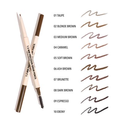 Precision brow pencil -PBPSET- (10colors, 3pc each, including testers)Moira