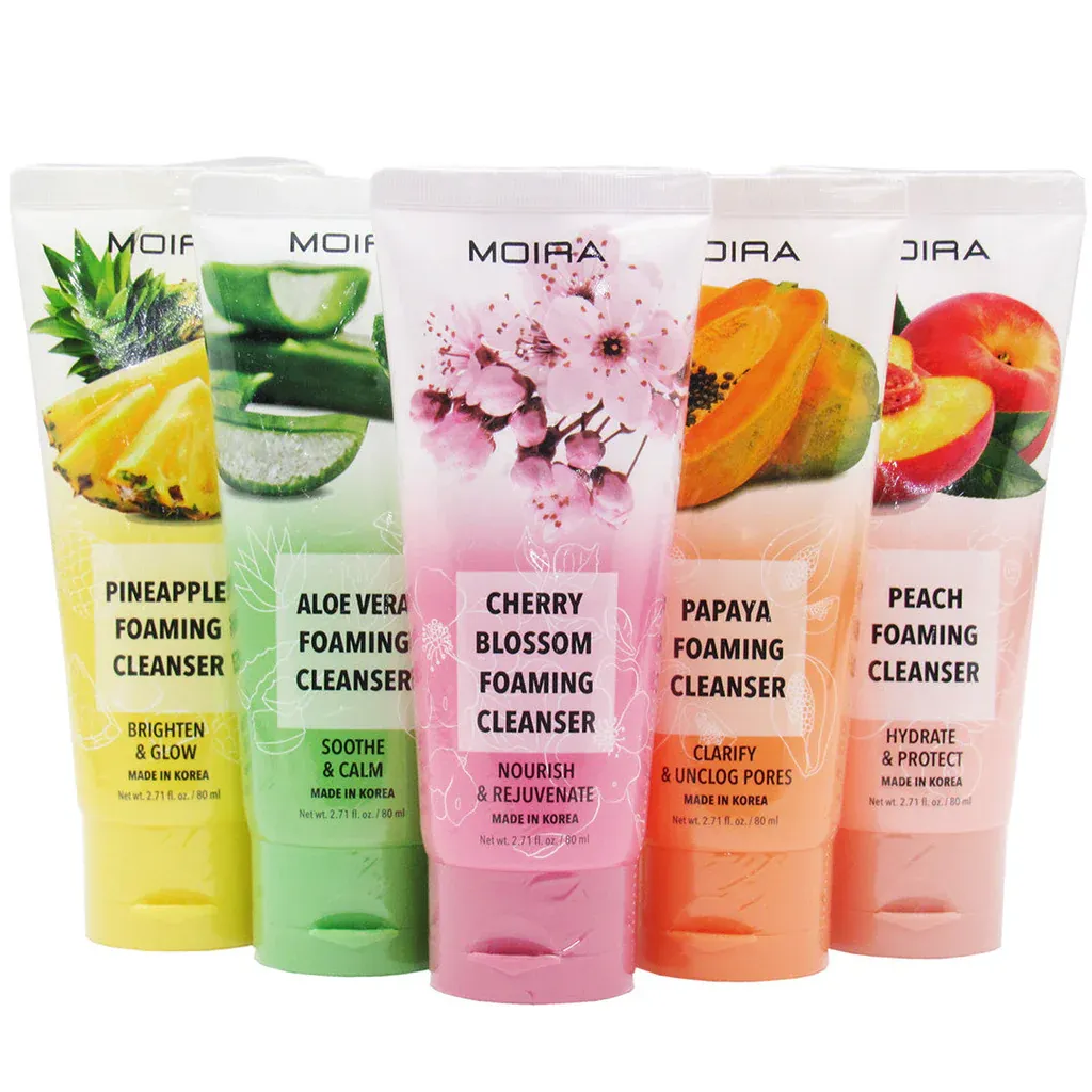 Foaming Cleanser Assorted -FOCSET- (5kinds, 12pc each  including tester)  Moira