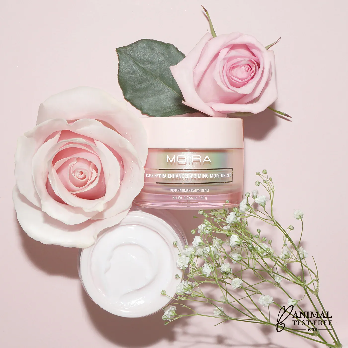 Rose Hydra-Enhanced Priming Moisturizer -RPMSET- (15pc including tester). Moira