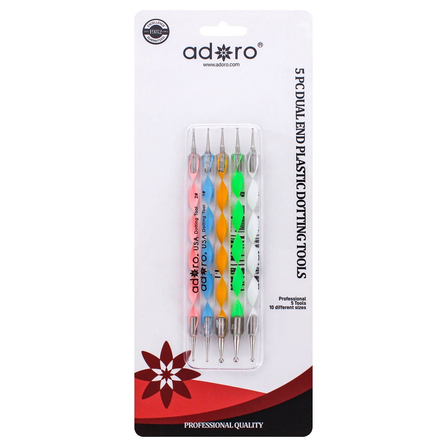 5pc Dotting tools #27920  ADORO 1dz