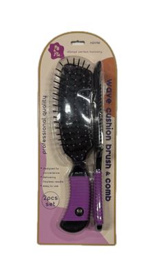 2pc Wave cushion brush&amp;comb H20768-6pc  PB&amp;JAY