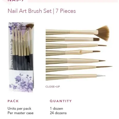 7pc Nail Art Brush set  NAS-7(1dz)   Amor Us