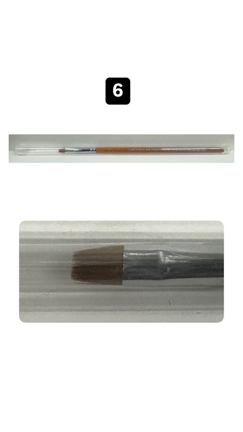 100% sable kolinsky claire japan brush set #6 1pc CLAIRE