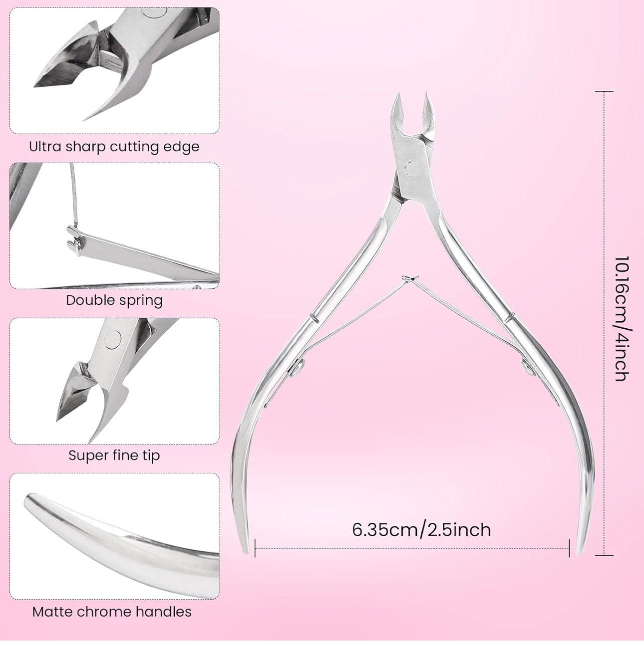 Cuticle nipper -1pc KRYSTAL