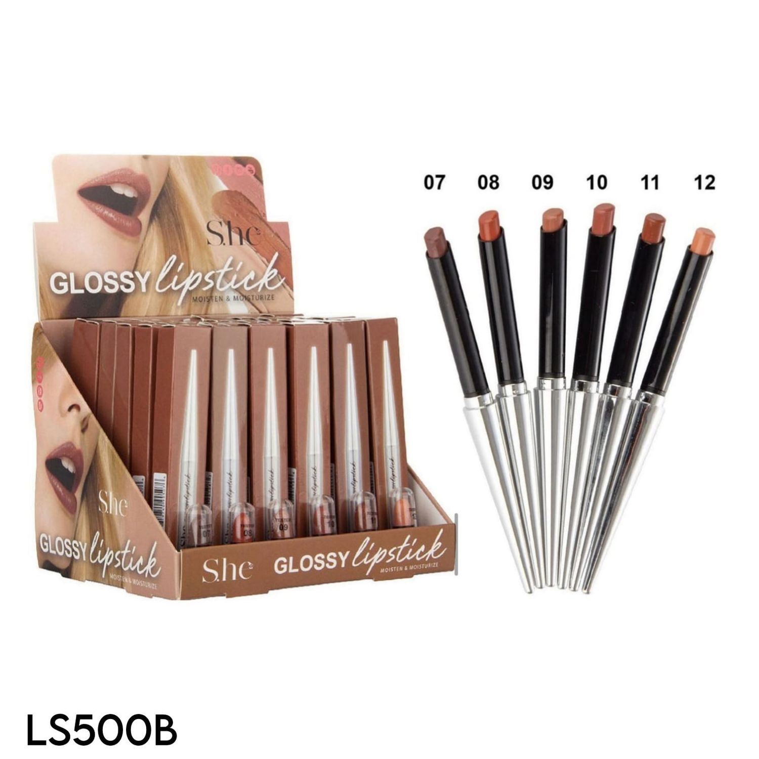 Glossy Lipstick LS500B SHE