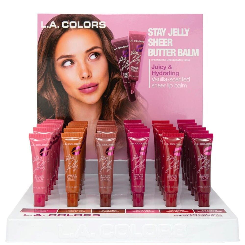 Stay Jelly Sheer Butter Balm Display  CPD524  LA Color 36pc