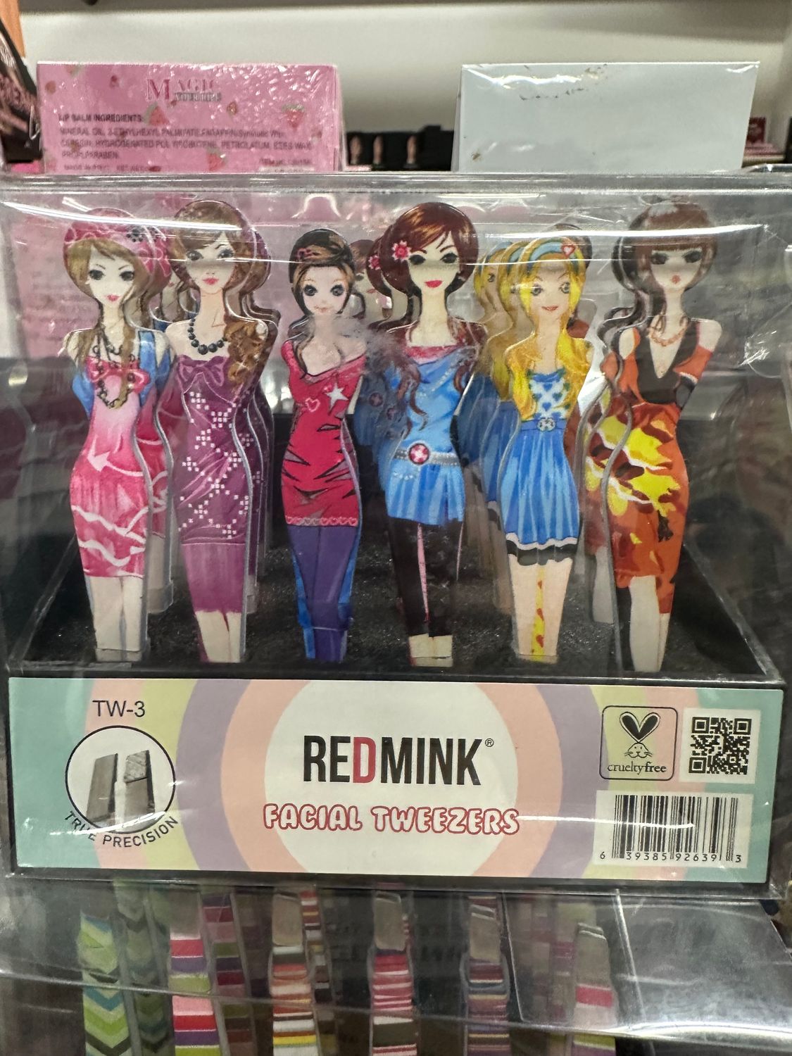 TW-3 2dz Redmink tweezers