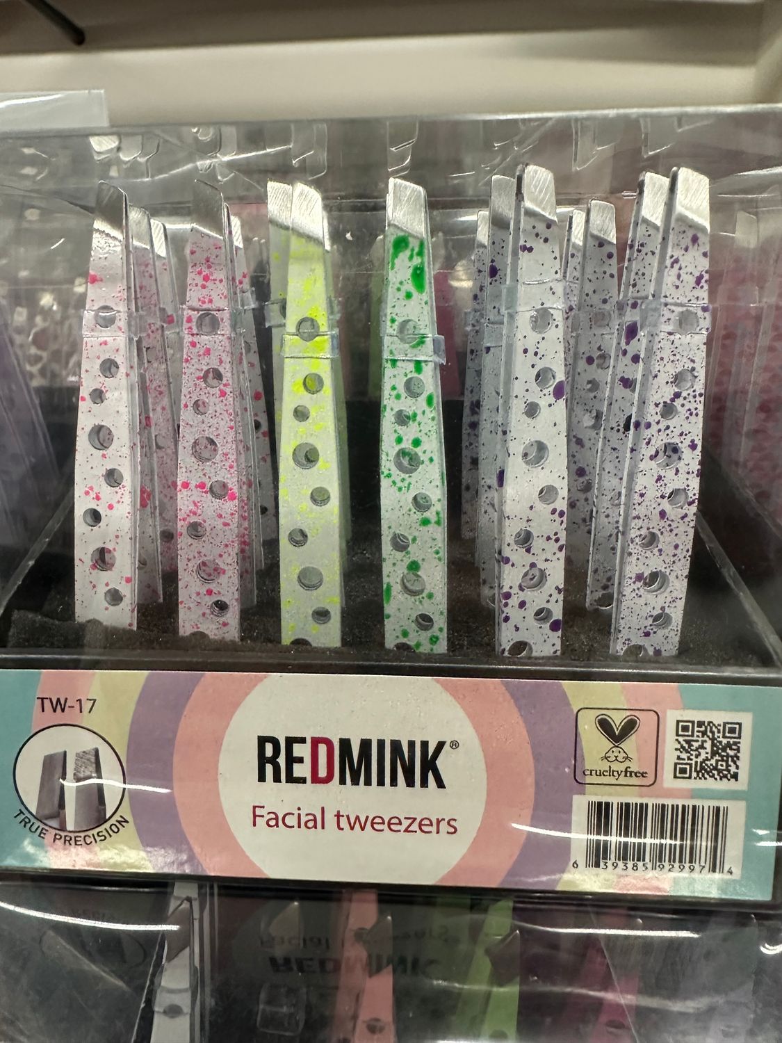 TW-17 2dz Redmink tweezers