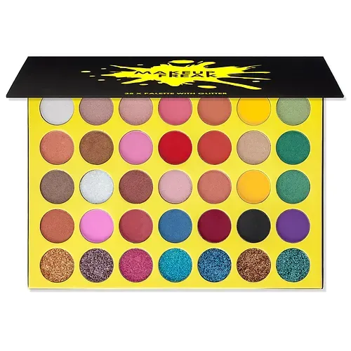 35 x palette with glitter   makeuo freak
