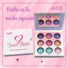 Sweet heart baked eyeshadow palette  Amuse