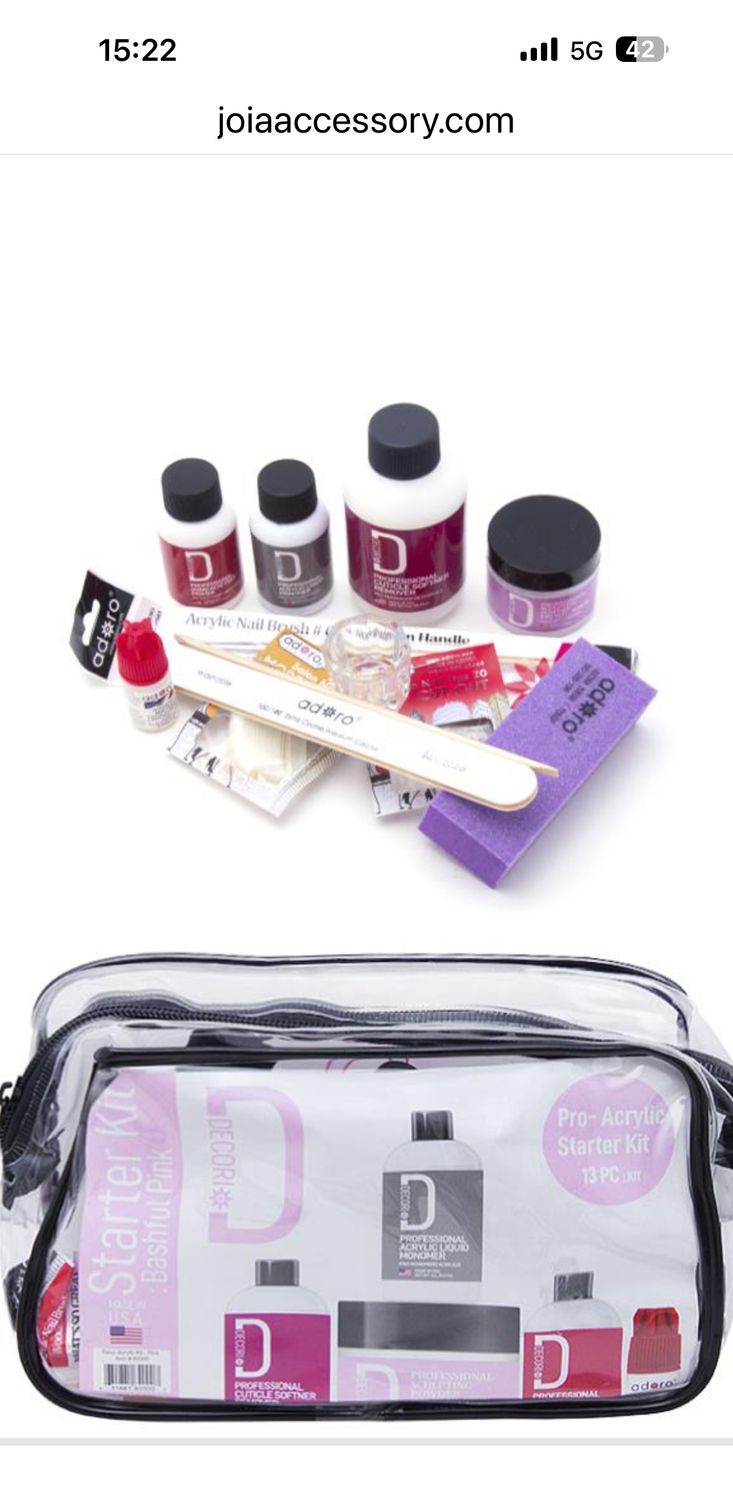 Pro-acrylic starter kit: truely clear DECORI by    ADORO