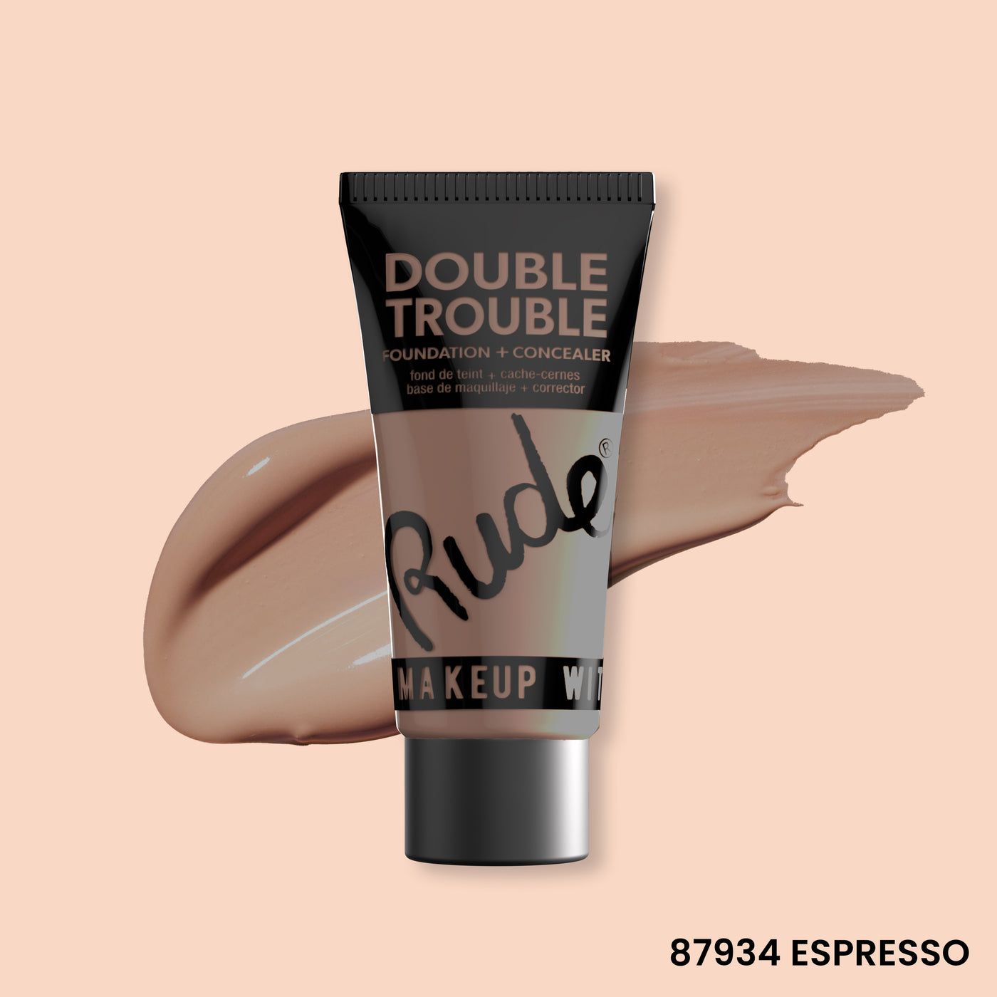Double trouble foundation + concealer espresso RUDE