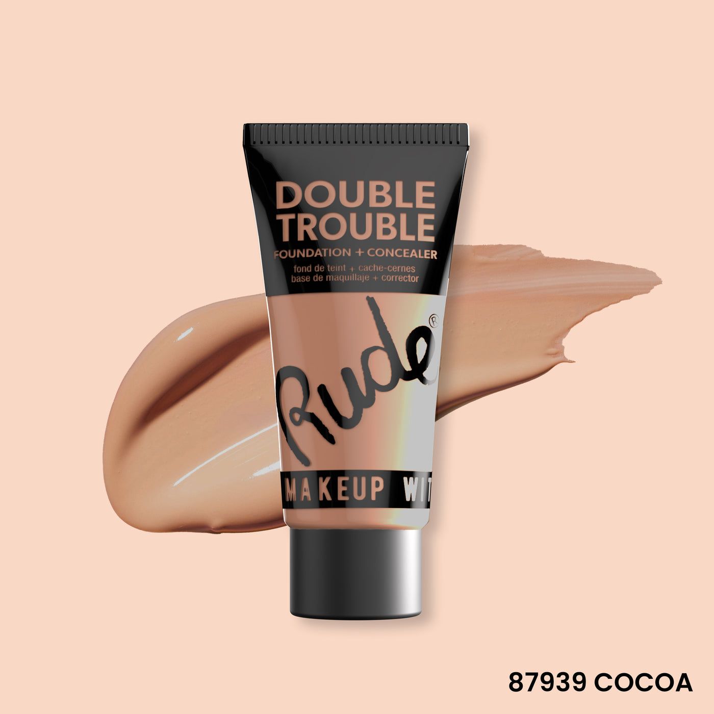 Double trouble foundation + concealer  cocoa RUDE