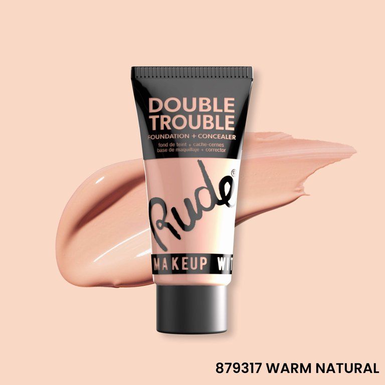 Double trouble foundation + concealer warm natural RUDE