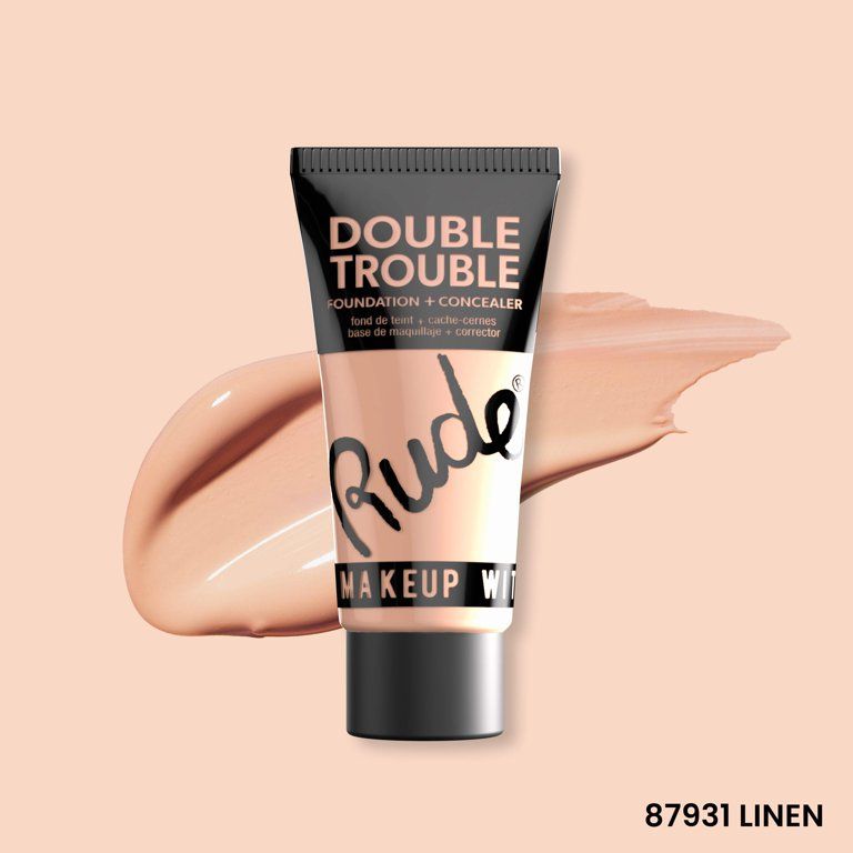 Double trouble foundation + concealer linen RUDE