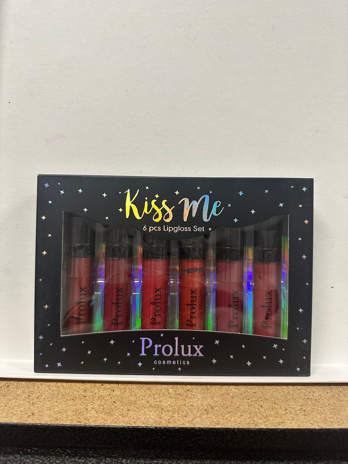 6pc  lipgloss kiss me  prolux