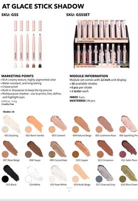 LFPSET(6color 6pc each including testers) Moira