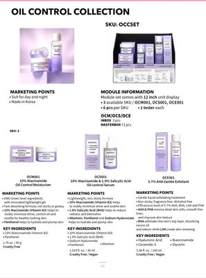 OCSET (9pc each 3diffrent including tester OCM001 $9, OCS001,OCE001 $7.5) Moira