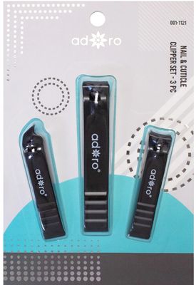 3 PC Nail Clipper Set  1121  Adoro 1DZ