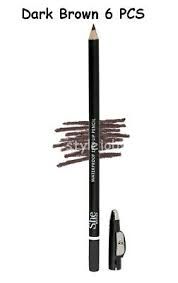 Long Pencil w/sharpner  Dark Brown LPS02   SHE