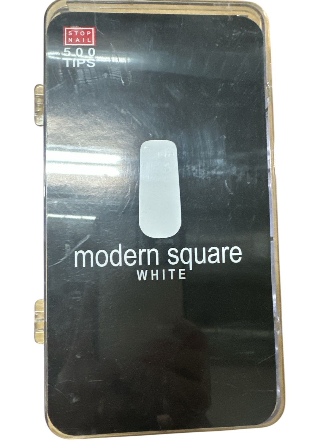 500 tips modern square natural stop nail